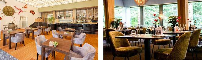 Culinaire maaltijd en de hotelbar